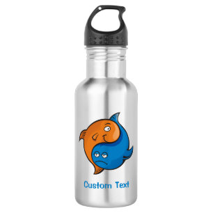 Yin Yang Fish Cartoon 532 Ml Water Bottle