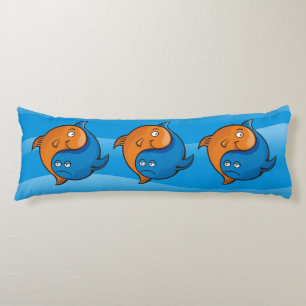 Yin Yang Fish Cartoon Body Cushion