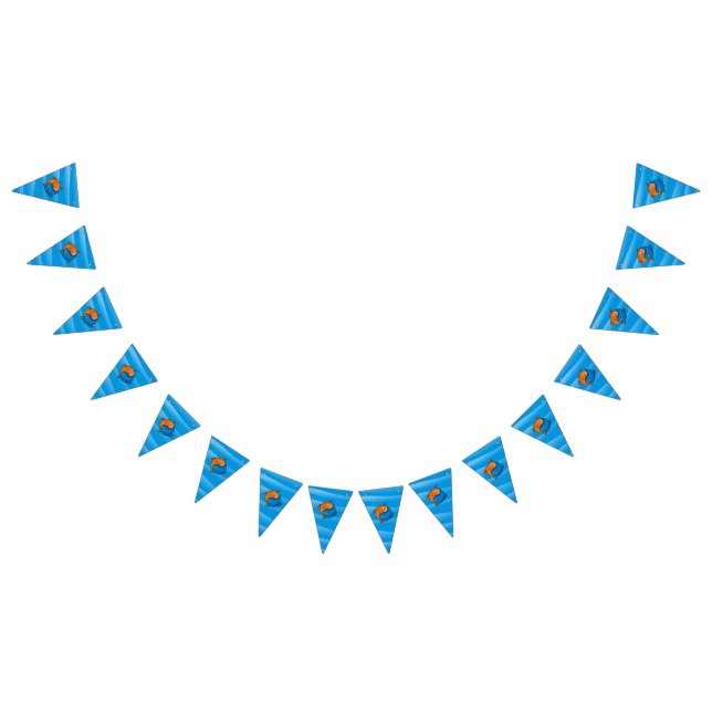 Yin Yang Fish Cartoon Bunting (All)