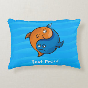 Yin Yang Fish Cartoon Decorative Cushion