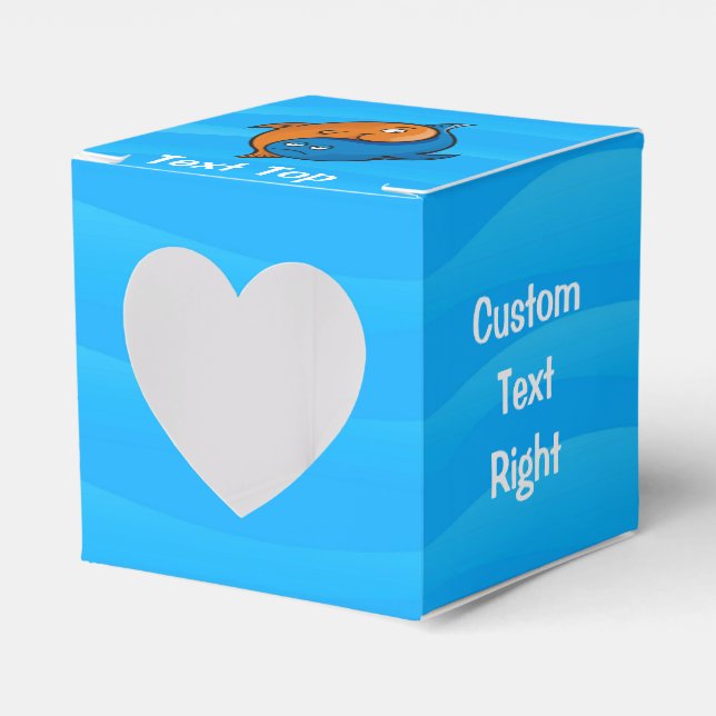 Yin Yang Fish Cartoon Favour Box (Front Side)