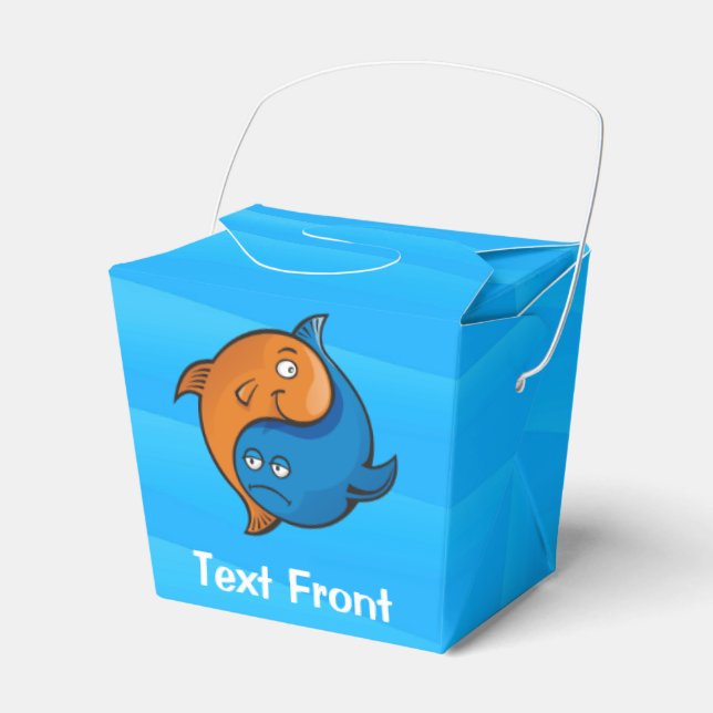 Yin Yang Fish Cartoon Favour Box (Front Side)