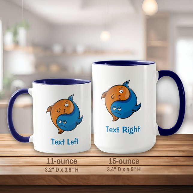 Yin Yang Fish Cartoon Mug (Creator Uploaded)