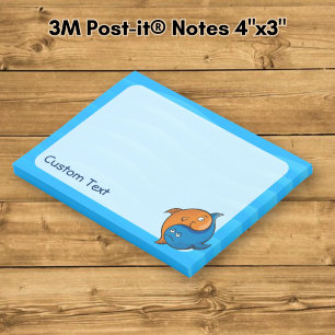 Yin Yang Fish Cartoon Post-it Notes