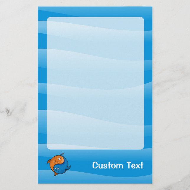 Yin Yang Fish Cartoon Stationery (Front)