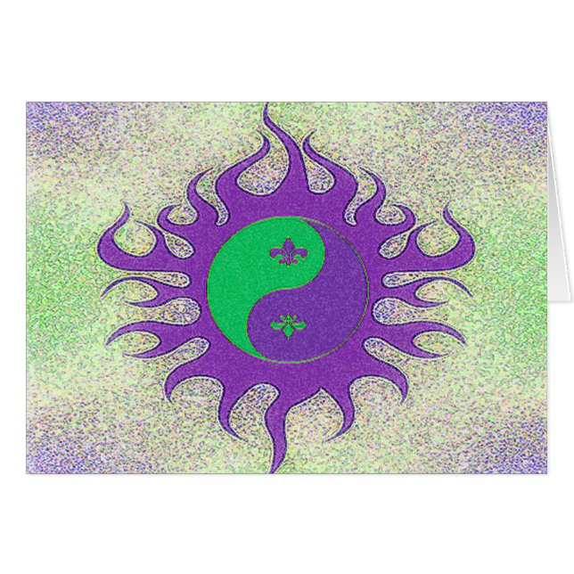 Yin Yang Fleur De Lis (Front Horizontal)