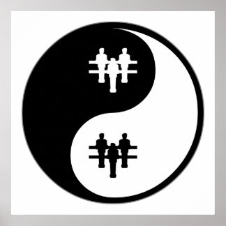 Yin Yang Foosball Poster