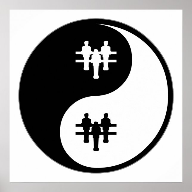 Yin Yang Foosball Poster (Front)