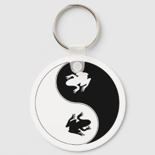 Yin Yang Frog Key Ring