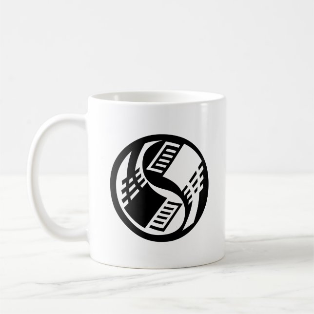 Yin Yang Geek Tech Coffee Mug (Left)