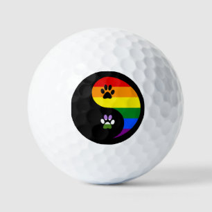 Yin-Yang Genderqueer Golf Balls