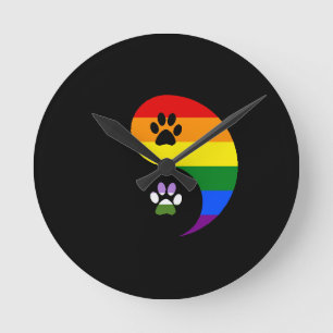 Yin Yang Genderqueer Wall Clock