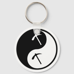 Yin Yang Geology Key Ring