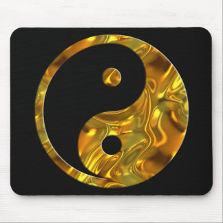 Yin & Yang GOLD | black Mouse Pad