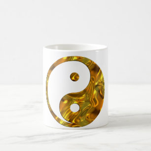 Yin & Yang GOLD Coffee Mug