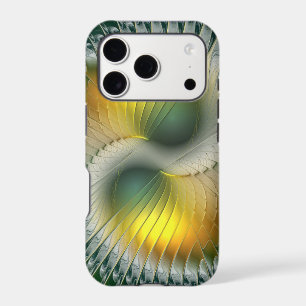 Yin Yang Green Yellow Abstract Colourful Fractal
