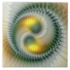 Yin Yang Green Yellow Abstract Colourful Fractal