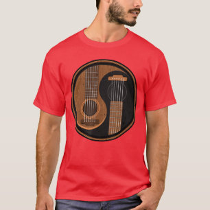 Yin Yang Guitar Player Guitarist Musician Funny Ar T-Shirt