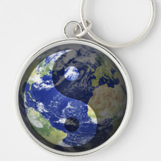 Yin-Yang Harmony on Our Planet Key Ring