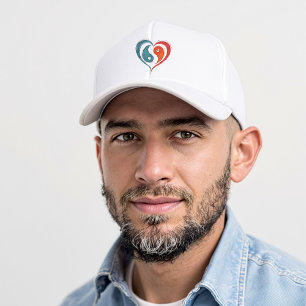 Yin Yang Heart Artistic  Trucker Hat