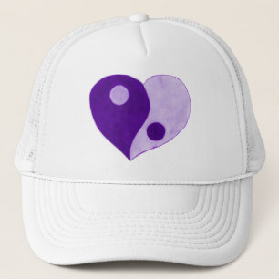 Yin Yang Heart (Purple/Lilac) Trucker Hat