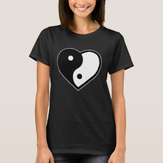 Yin Yang Heart Sign Symbol T-Shirt