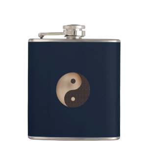 Yin Yang Hip Flask