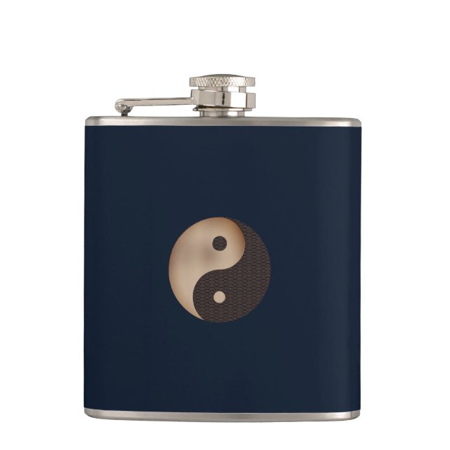 Yin Yang Hip Flask (Front)