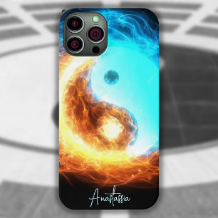 Yin Yang Ice and Fire sacred symbol  iPhone 14 Case