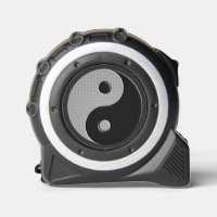 Yin Yang in Carbon Fibre Print Style