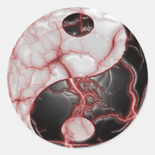 Yin Yang Its Alive sticker
