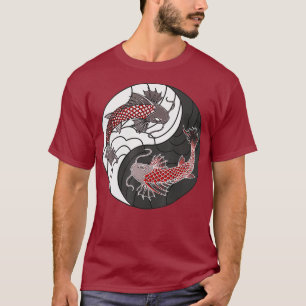 Yin Yang Japanese Koi Fish T-Shirt