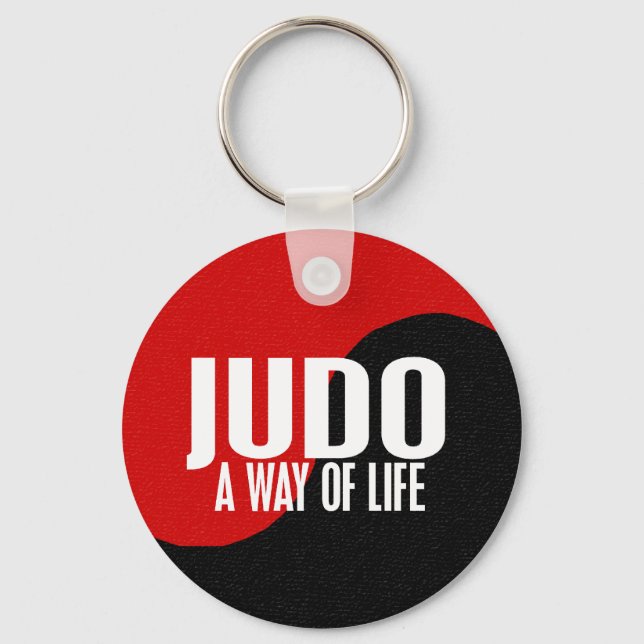 Yin Yang JUDO 1 Key Ring (Front)