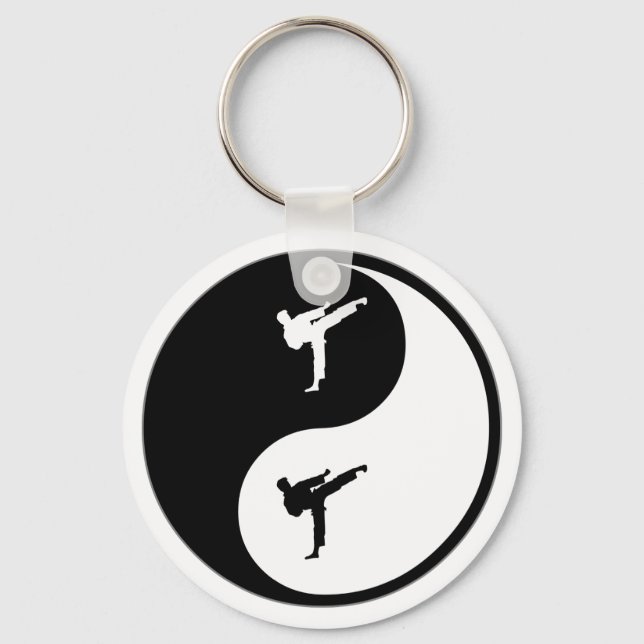 Yin Yang Karate Key Ring (Front)