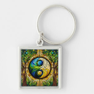Yin Yang Keychain