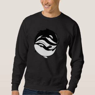 Yin Yang Killer Whale Orca Pul Hoodie