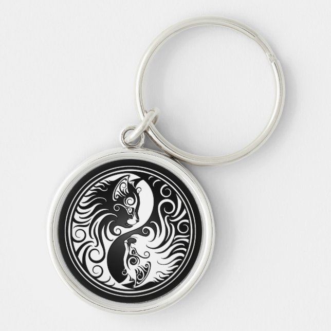 Yin Yang Kittens Key Ring (Front)