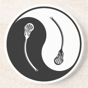 Yin Yang Lacrosse Coaster