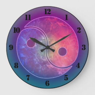 Yin Yang Large Clock