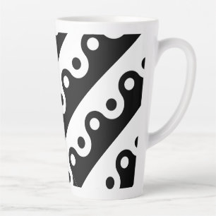 Yin yang latte mug