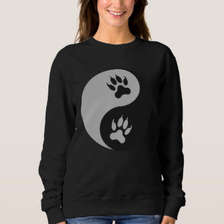 Yin Yang Lion Paw  Lion  Predatory Cat  Africa Sweatshirt