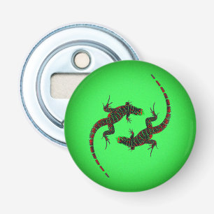 Yin Yang Lizards Bottle Opener