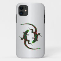 Yin Yang Lizards Silver