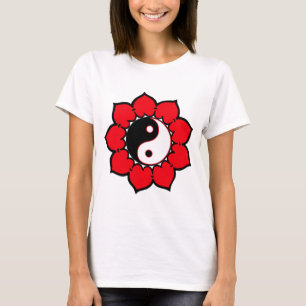 Yin Yang Lotus Flower T-Shirt