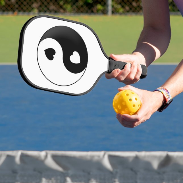 Yin Yang Love And Hearts Pickleball Paddle (Insitu)