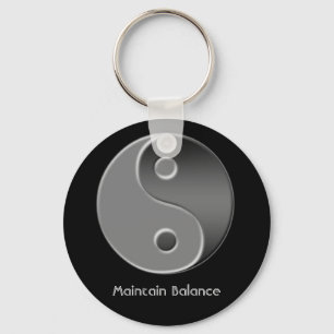 yin-yang, Maintain Balance Key Ring