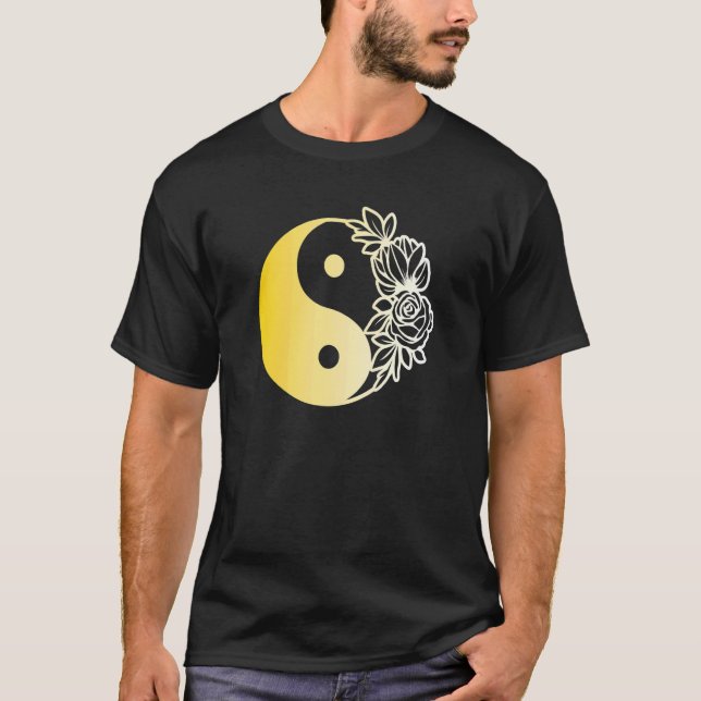 Yin Yang Mandala Qi Gong Yoga Tai Chi T-Shirt (Front)