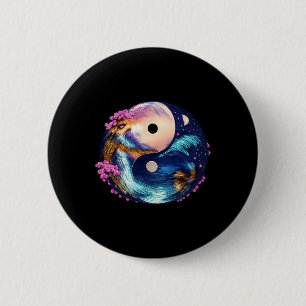 Yin Yang Mandala Zen Harmony Lance Yoga Meditation 6 Cm Round Badge