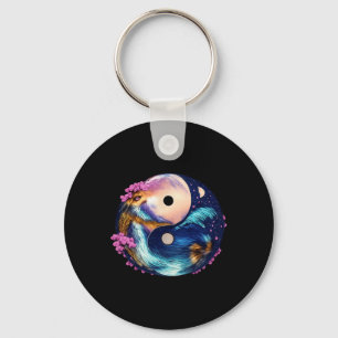 Yin Yang Mandala Zen Harmony Lance Yoga Meditation Key Ring