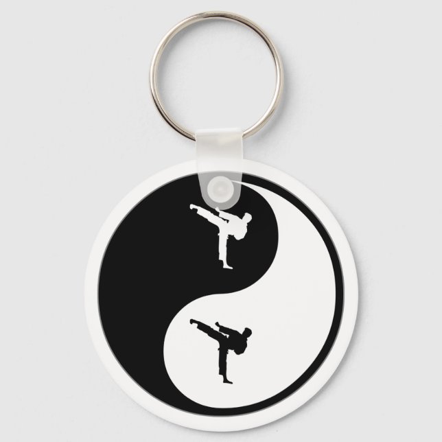 Yin Yang Martial Arts Key Ring (Front)